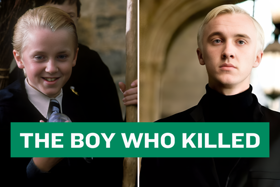 Draco Malfoy / Tom Felton with the line 