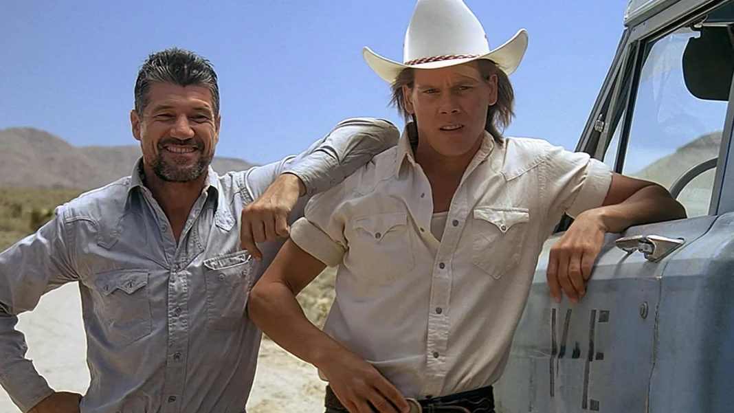 Kevin Bacon in the movie Tremors