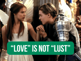 Still from the movie "Romeo & Juliet" featuring Leonardo DiCaprio